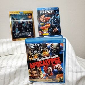 Blu-ray: Marvel's Adventures.  Superman Unbound. Superman Batman Apocalypse.